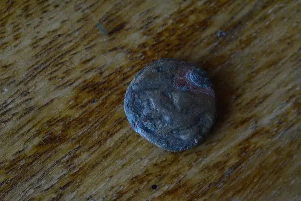 stock image Antique coins detailed shots macro photography