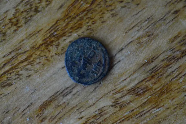 Antika paralar detaylı çekimler makro fotoğrafçılık