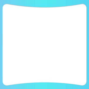 mavi gökyüzü arkaplanı ve eğri çerçeve