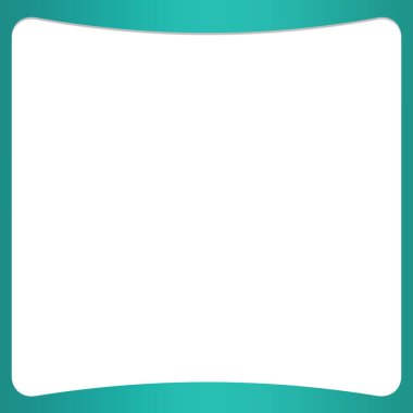 yeşil nane arkaplanı ve eğri çerçeve