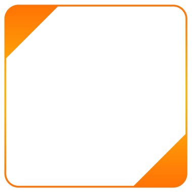 turuncu arkaplan kare çerçeve