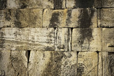 Türkiye 'nin Hierapolis antik kentinde antik duvarlar 