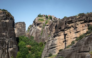 Yunanistan 'ın Meteora kentindeki manzara, 16 Mayıs 2022 