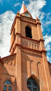 Güney Amerika 'daki Neiva Kolombiya Katedrali' nin Çan Kulesi