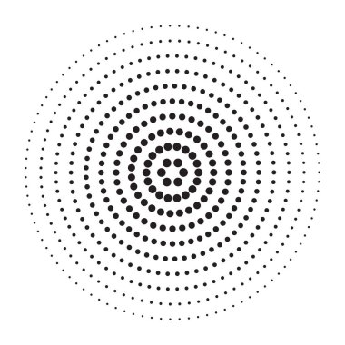 Siyah daire sarmal sembolü çizimi