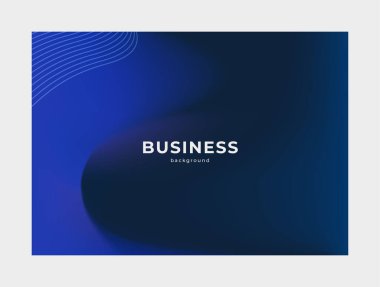 Basit eğri çizgi desenli mavi soyut arkaplan tasarımı