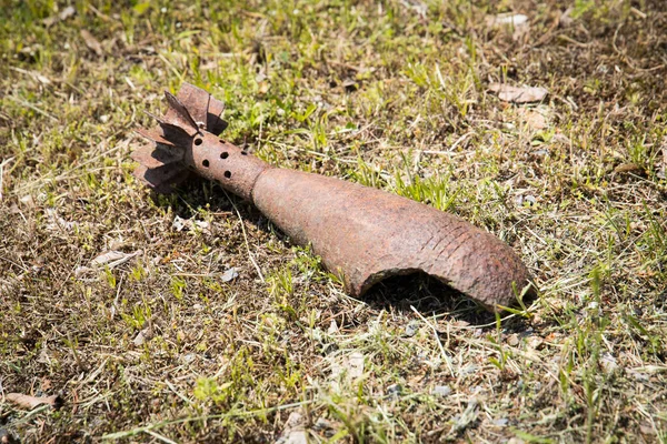 artillery grenade shell, relict from a war