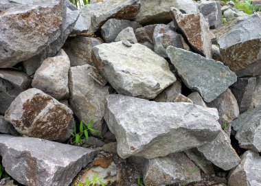 Seçici odaklanma. Volkanik Yuvarlak Taş Taş Doku veya Arkaplan.