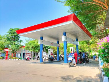 Pertamina yakıt istasyonu binası, Weleri benzin istasyonu..