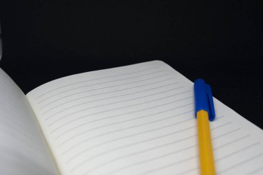 Kalemle boş defter sayfası