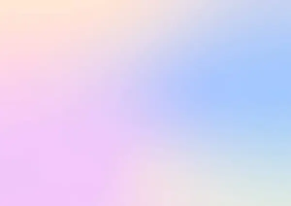 Pastel Gradyan Arkaplanı Mor, pembe, turuncu, sarı, mavi, yeşil, soyut bulanık vektör çizimi.