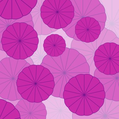 Yuvarlak pembe çiçek tasarımı arka plan