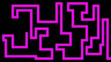 Pembe çizgi siyah arkaplanda kayboluyor