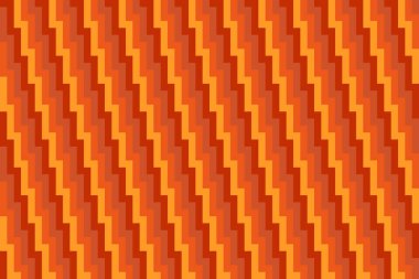 Kırmızı, turuncu ve sarı zig zag çizgili desen