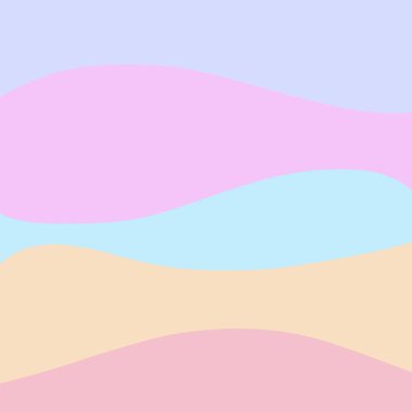 Pastel renk paleti ile arkaplan dalgaları