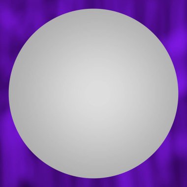 Bulanık mor arkaplanda gri çember