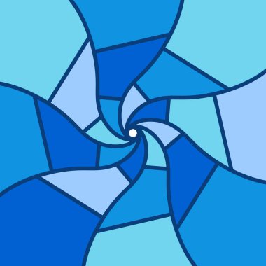 Soyut mavi girdap dizayn arkaplanı