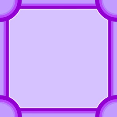 Mor arkaplan ve mor rengin farklı tonlarından yapılmış kenar