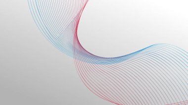 Arkaplan veya sunum için eğri çizgisi olan soyut duvar kağıdı tasarım vektör resmi