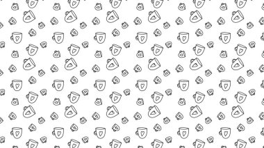 Arkaplan veya moda tarzı için kusursuz desenli duvar kağıdı vektör resmi 