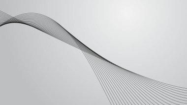 Arkaplan veya sunum için gri gradyan duvar kağıdı vektör resmi