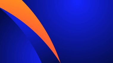 Arkaplan veya sunum için mavi gradyan duvar kağıdı vektör resmi