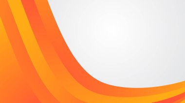 Arkaplan veya sunum için turuncu ve beyaz gradyan arkaplan duvar kağıdı vektör resmi