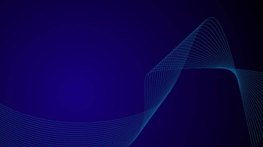 Arkaplan veya sunum için mavi gradyan duvar kağıdı vektör resmi