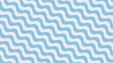 Arkaplan veya sunum için Mavi Dalga desenli duvar kağıdı tasarımı vektör resmi