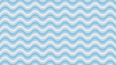 Arkaplan veya sunum için Mavi Dalga desenli duvar kağıdı tasarımı vektör resmi