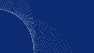 Arkaplan veya sunum için eğri çizgisi olan mavi gradyan duvar kağıdı