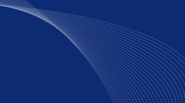 Arkaplan veya sunum için eğri çizgisi olan mavi gradyan duvar kağıdı