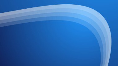 Arkaplan veya sunum için eğri çizgisi olan mavi gradyan duvar kağıdı