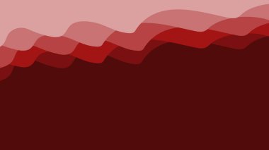 Basit kırmızı arkaplan vektör tasarımı. Web sitesi ve sunum için pürüzsüz dalga arkaplan minimalisti. soyut kırmızı duvar kağıdı tasarım için modern arkaplan