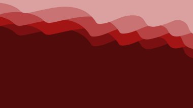 Basit kırmızı arkaplan vektör tasarımı. Web sitesi ve sunum için pürüzsüz dalga arkaplan minimalisti. soyut kırmızı duvar kağıdı tasarım için modern arkaplan