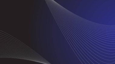 Arkaplan veya sunum için mavi gradyan duvar kağıdı vektör resmi