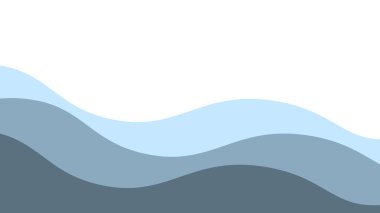 Mavi okyanus dalgası arka plan duvar kağıdı vektör görüntüsü. Arkaplan veya sunum için grafik dalga tasarımı