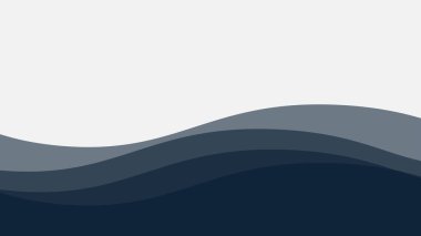 Mavi okyanus dalgası arka plan duvar kağıdı vektör görüntüsü. Arkaplan veya sunum için grafik dalga tasarımı