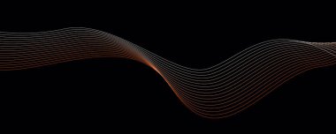 Grafik tasarım dekorasyonu veya arkaplan tasarımı için dalga elemanı tasarımı vektör resmi