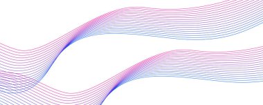 Grafik tasarım dekorasyonu veya arkaplan tasarımı için dalga elemanı tasarımı vektör resmi