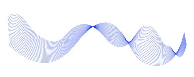 Grafik tasarım dekorasyonu veya arkaplan tasarımı için dalga elemanı tasarımı vektör resmi