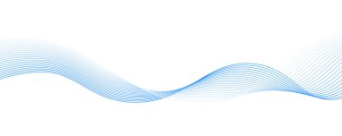 Grafik tasarım dekorasyonu veya arkaplan tasarımı için dalga elemanı tasarımı vektör resmi