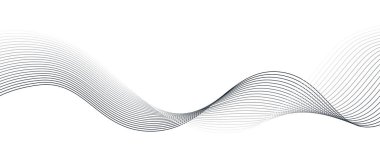 Grafik tasarım dekorasyonu veya arkaplan tasarımı için dalga elemanı tasarımı vektör resmi