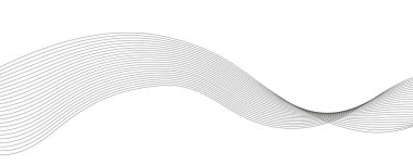 Grafik tasarım dekorasyonu veya arkaplan tasarımı için dalga elemanı tasarımı vektör resmi