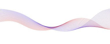 Grafik tasarım dekorasyonu veya arkaplan tasarımı için dalga elemanı tasarımı vektör resmi