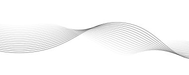 Grafik tasarım dekorasyonu veya arkaplan tasarımı için dalga elemanı tasarımı vektör resmi