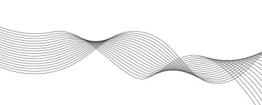 Grafik tasarım dekorasyonu veya arkaplan tasarımı için dalga elemanı tasarımı vektör resmi