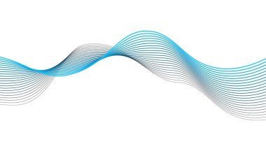 Çizgi dalga soyut çizgileri, arkaplan veya sunum için duvar kağıdı arkaplan vektör resmi tasarımı