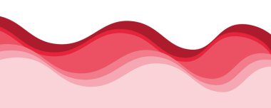 Kırmızı dalga arkaplan duvar kağıdı vektör görüntüsü. Arkaplan veya sunum için grafik dalga tasarımı
