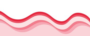 Kırmızı dalga arkaplan duvar kağıdı vektör görüntüsü. Arkaplan veya sunum için grafik dalga tasarımı